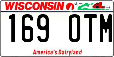 WI license plate 169OTM