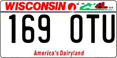 WI license plate 169OTU
