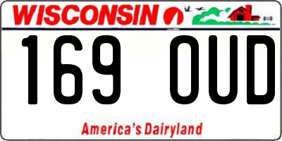 WI license plate 169OUD