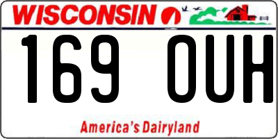 WI license plate 169OUH