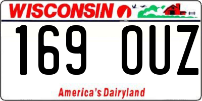 WI license plate 169OUZ