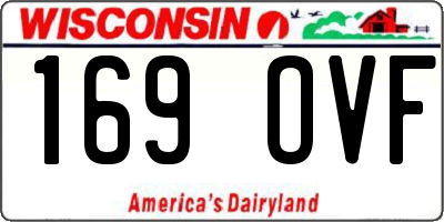 WI license plate 169OVF