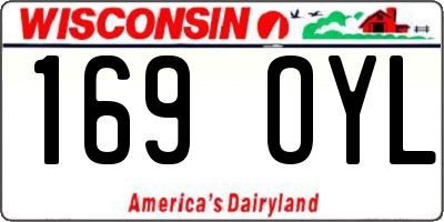 WI license plate 169OYL