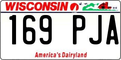 WI license plate 169PJA