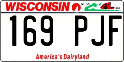 WI license plate 169PJF