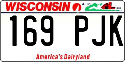 WI license plate 169PJK