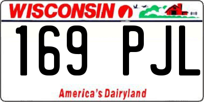 WI license plate 169PJL