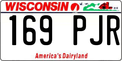 WI license plate 169PJR