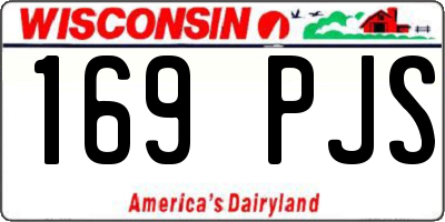 WI license plate 169PJS
