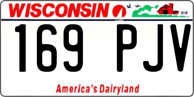WI license plate 169PJV