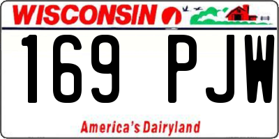 WI license plate 169PJW
