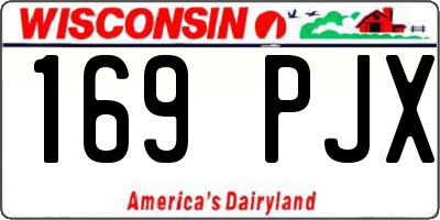 WI license plate 169PJX