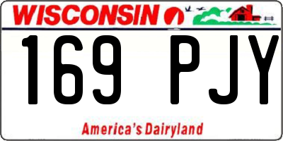 WI license plate 169PJY