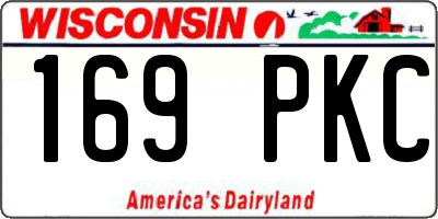 WI license plate 169PKC