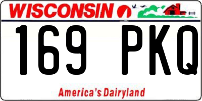 WI license plate 169PKQ