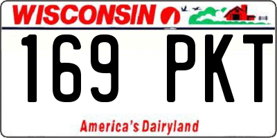 WI license plate 169PKT