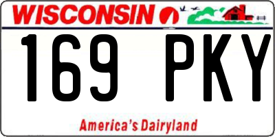 WI license plate 169PKY