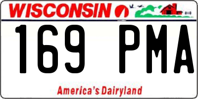 WI license plate 169PMA