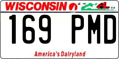 WI license plate 169PMD