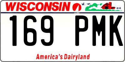 WI license plate 169PMK