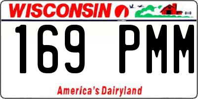 WI license plate 169PMM