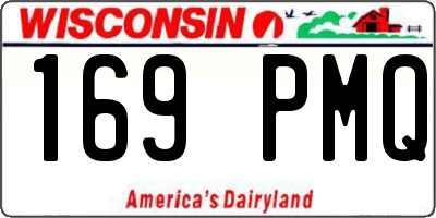 WI license plate 169PMQ