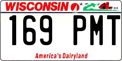 WI license plate 169PMT