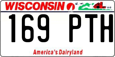 WI license plate 169PTH