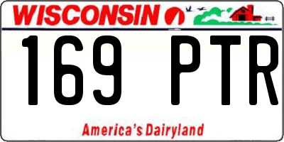 WI license plate 169PTR