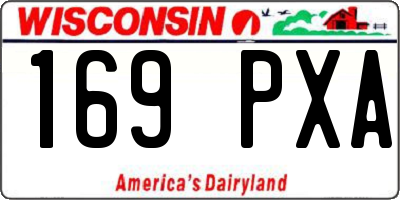 WI license plate 169PXA