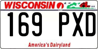 WI license plate 169PXD