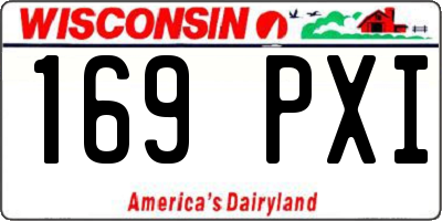 WI license plate 169PXI