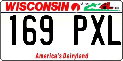 WI license plate 169PXL