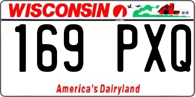 WI license plate 169PXQ