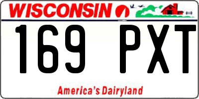 WI license plate 169PXT