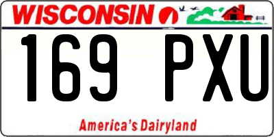 WI license plate 169PXU