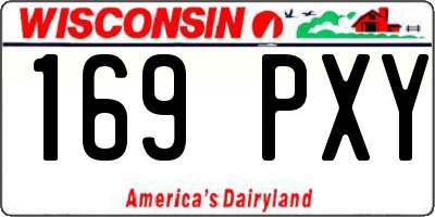 WI license plate 169PXY