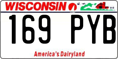 WI license plate 169PYB