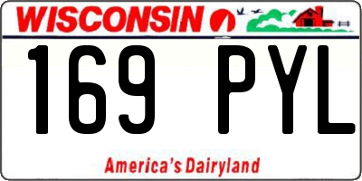 WI license plate 169PYL