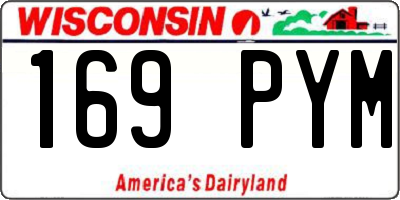 WI license plate 169PYM