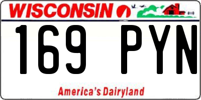 WI license plate 169PYN