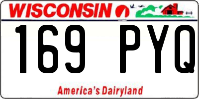 WI license plate 169PYQ