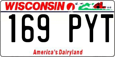 WI license plate 169PYT