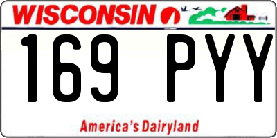 WI license plate 169PYY