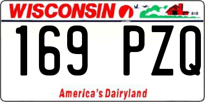 WI license plate 169PZQ