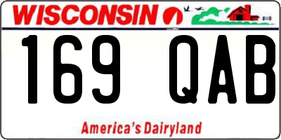 WI license plate 169QAB
