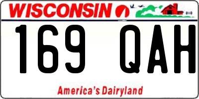 WI license plate 169QAH