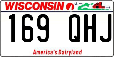 WI license plate 169QHJ
