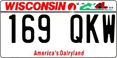 WI license plate 169QKW