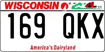 WI license plate 169QKX